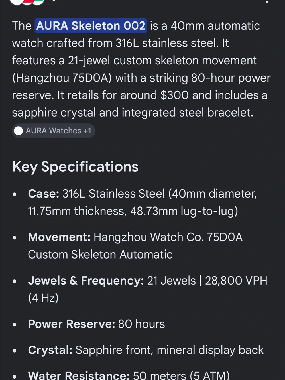 Aura automatic skeleton